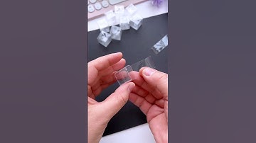 How to make fakeicecubes with cello tape#diy#icecube#cellotape #fake #shorts#trending #yt#art