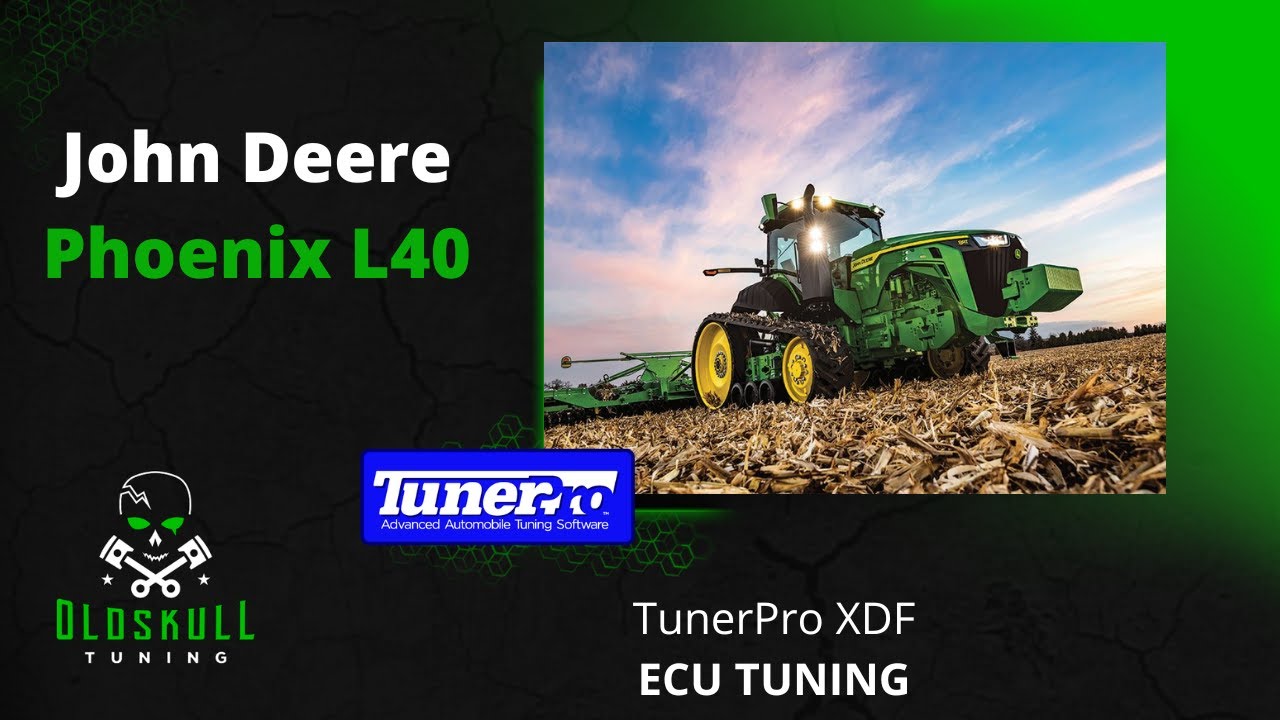 John Deere Phoenix L40 ecu remap with TunerPro xdf YouTube