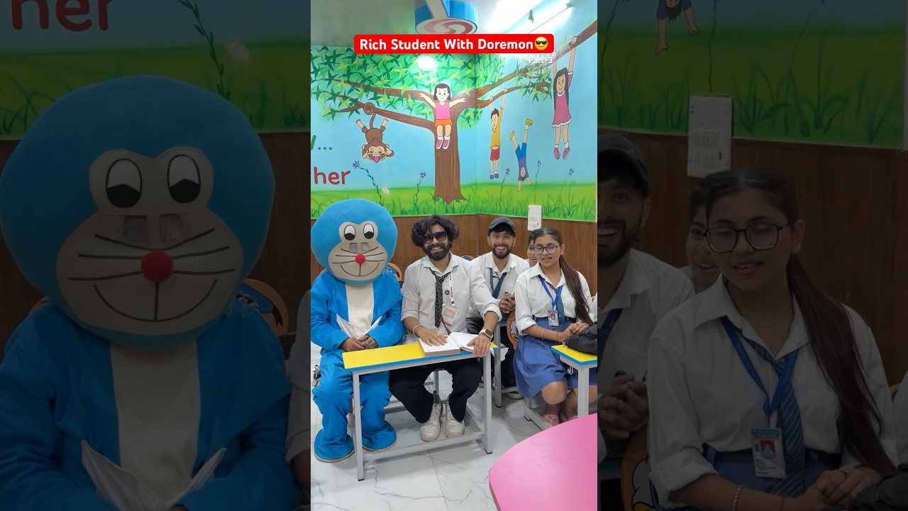Rich Student With Doremon😎Part-3  #shorts #ytshorts #teratrigun #doremon #richstudent