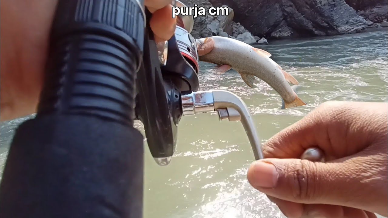 fishing rod fishing 🎣 fishing in Nepal Kaligandaki River purja cm
