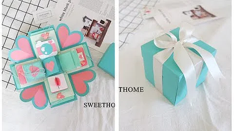 Sweet Home 手作卡片/禮物盒卡片豪華機關版_TIFFANY & CO.－蒂芬妮盒 手工卡片爆炸卡 Handmade Exploding Box Card - 天天要聞
