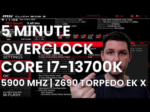 5 Minute Overclock: Core i7-13700K to 5900 MHz