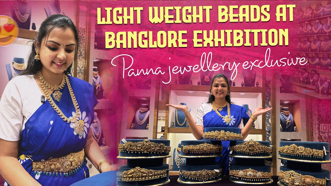 Light weight beads at Bangalore exhibition❤️|| panna jewel exclusive 😍