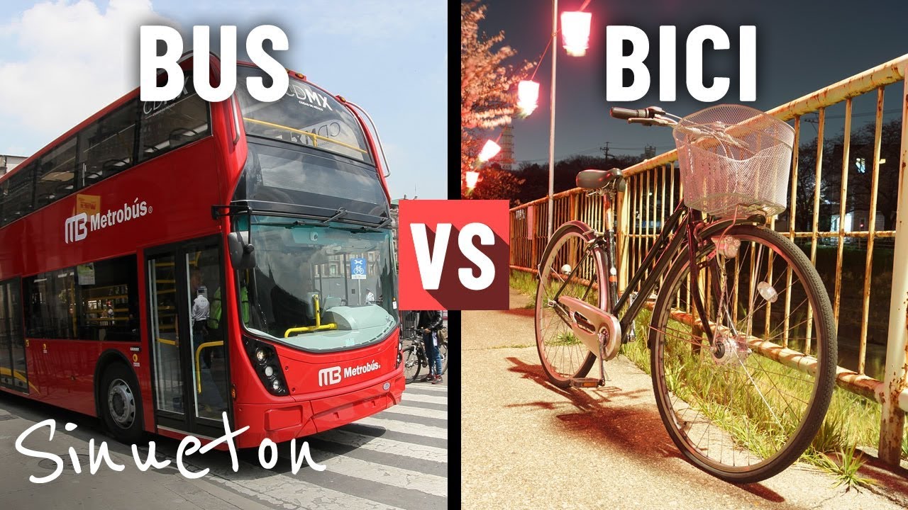 Bus vs Bicicleta ¿Con cuál llegas más Rápido? - Sinueton - YouTube