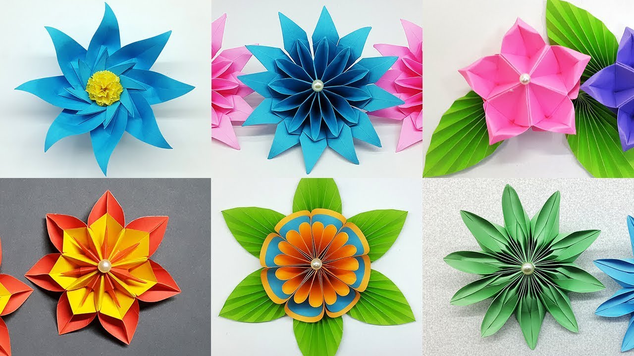 write the proper methodology of paper flower making