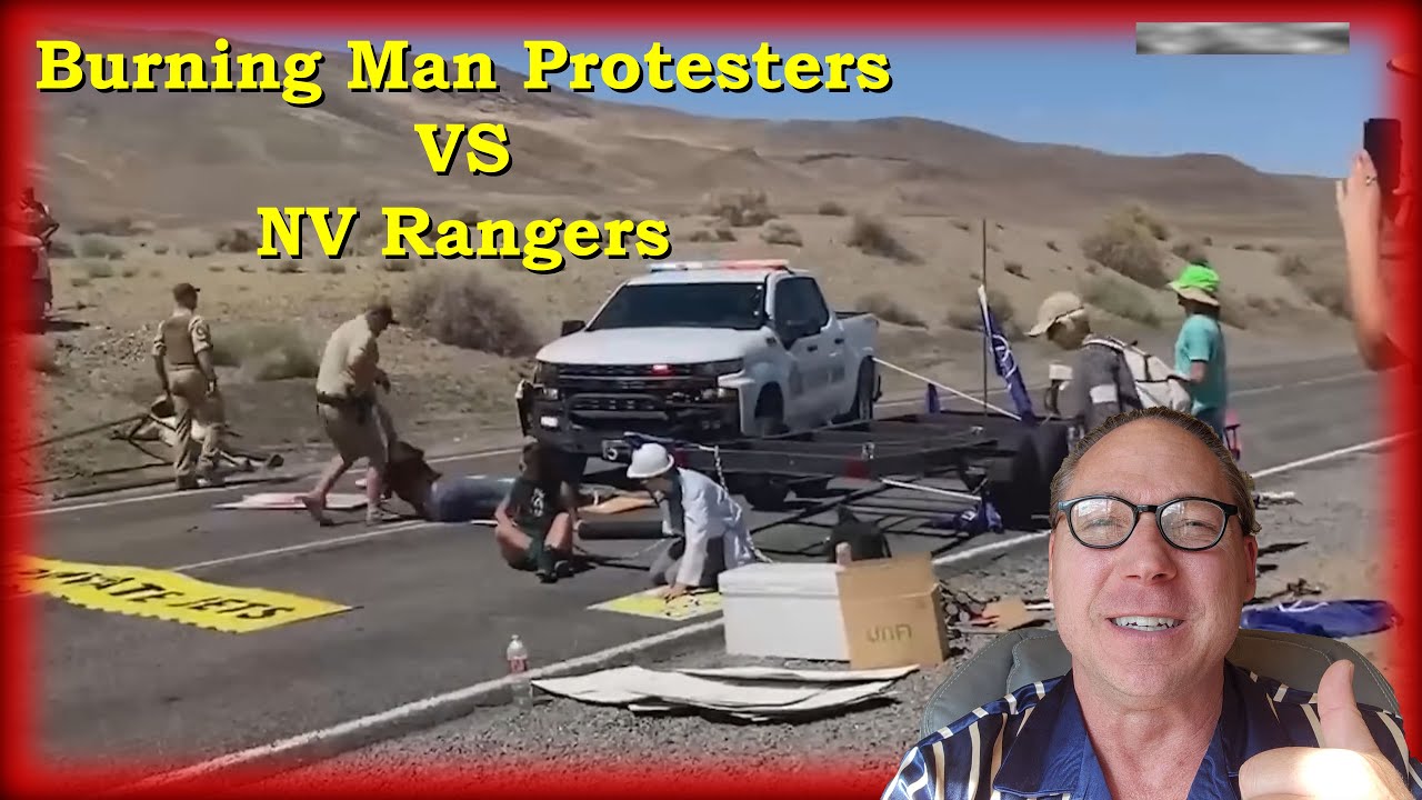 Burning Man Protesters vs NV Rangers - YouTube