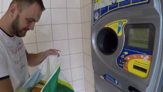 Plastic bottle recycling machine in Germany
