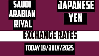 1 Saudi Riyal ﷼ 🇸🇦 to 1 Japanese Yen  ¥ 🇯🇵 Currency Exchange Rates Today  1 SAR to JPY 19 July 2025