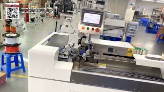 High Speed Fully Auto Single Head Terminal Crimping Machine  Precision Wire Tool