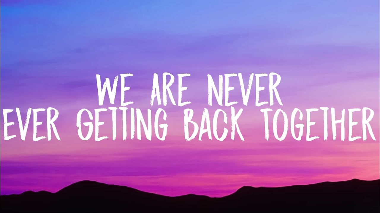 Taylor Swift - We Are Never Ever Getting Back Together (Lyrics) (Sped