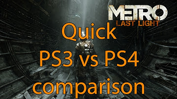 Metro Last Light PS3 vs PS4 comparison