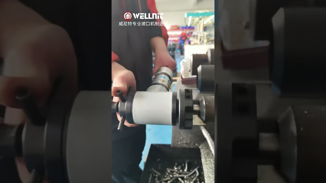 Pneumatic pipe beveler tube end chamfer ; explosion proof ; portable