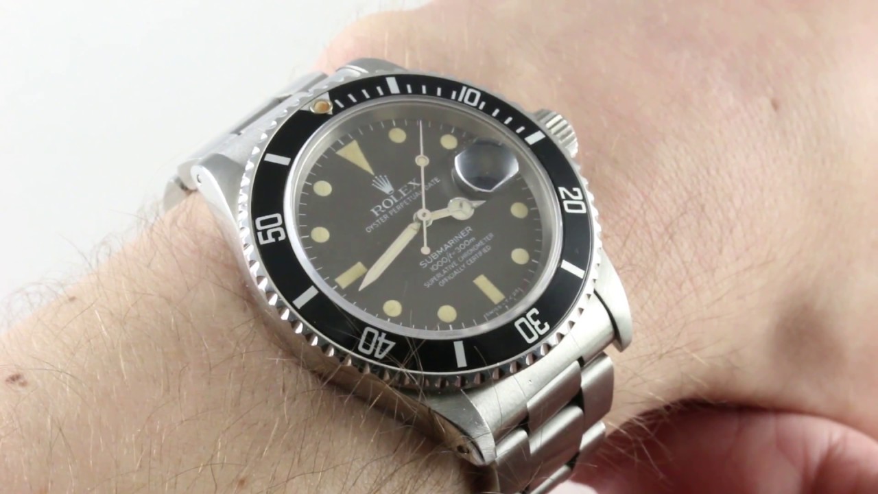 Vintage Rolex Submariner 16800 Luxury Watch Review - YouTube