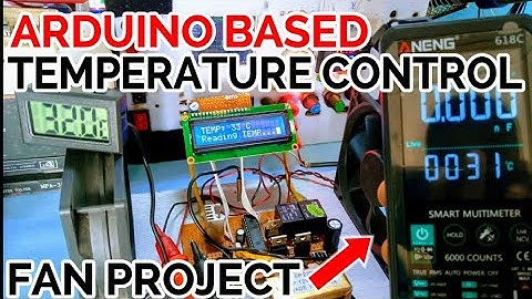 Arduino based Temperature control fan project: NTC thermistor sensor temperature Circuit