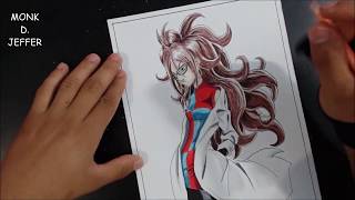 How To Draw Android 21 Dragon Ball Z