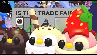 Trading Choco Penguin & Golden Goldfish in Adopt Me! Plus How to Get the New Penguins! screenshot 1