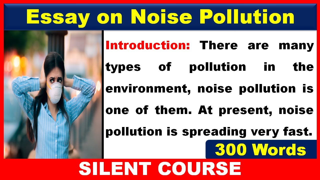 essay noise pollution in english