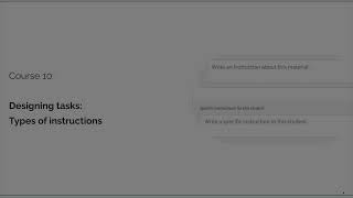 Designing Tasks: Types of Instructions - DIGITASK Training Module #10