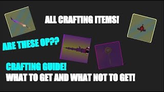 ROBLOX - SHADOVIS RPG - CRAFTING GUIDE!