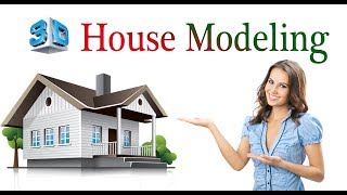 3D House Modeling. स्केचअप सीखें हिंदी में।