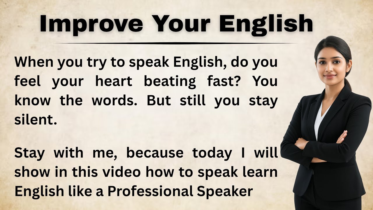 How to Speak English Like a Professional Speaker || Improve Your ...