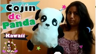 DIY KAWAII *_* ALMOHADA DE PANDA *_*(FÁCIL Y ECONÓMICO)