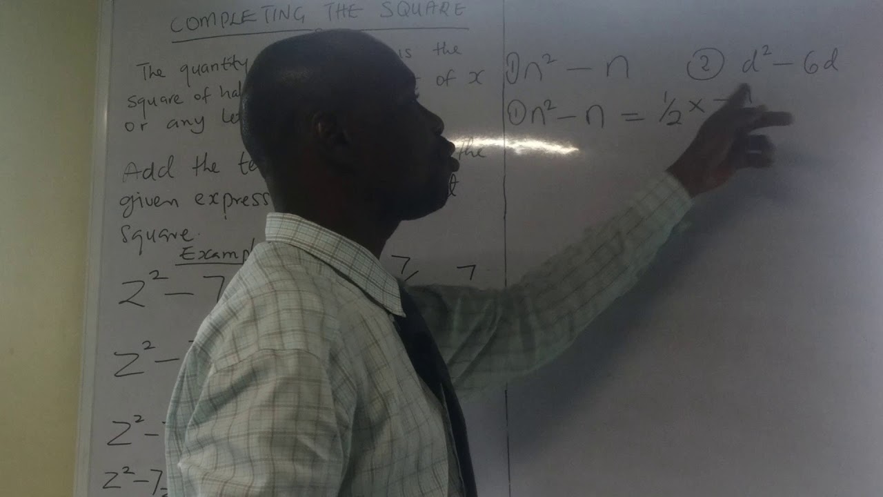 Completing the Square Part 2 - YouTube