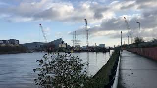 Govan-Partick bridge construction (Nov 2022)