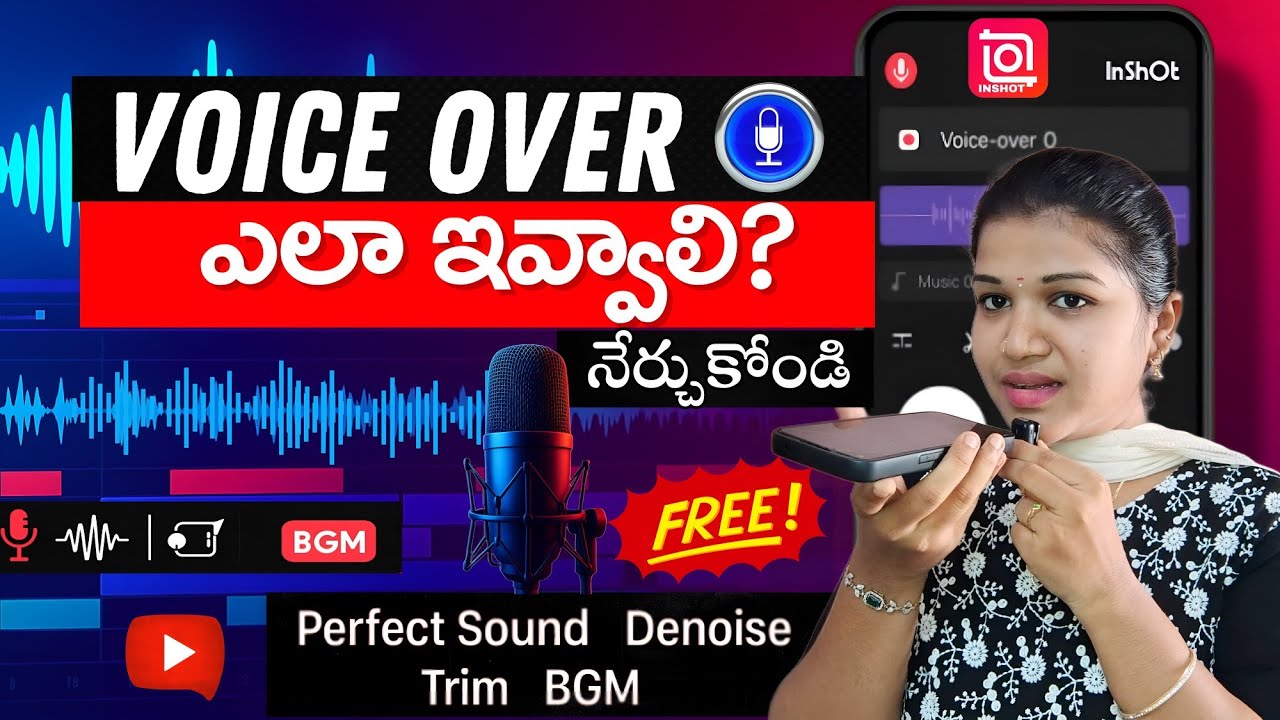 How to Do Voice Over in Mobile Like a Pro | Perfect Sound,Trim,BGM,Denoise - Full Tutorial