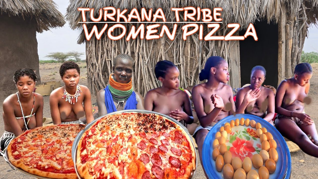 African Village Life || 7 Wives Prepare🍕 Pizza For 27Kids 🌵Desert Village ||Delicious Taste