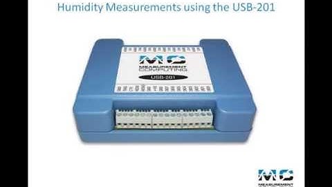 Taking Humidity Measurements with the USB-201 Data Acquisition device