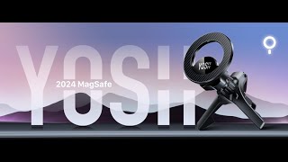 Watch How The Yosh 2024 Carbon Fiber Magsafe Car Mount Transform Your Drive Effortlessly.