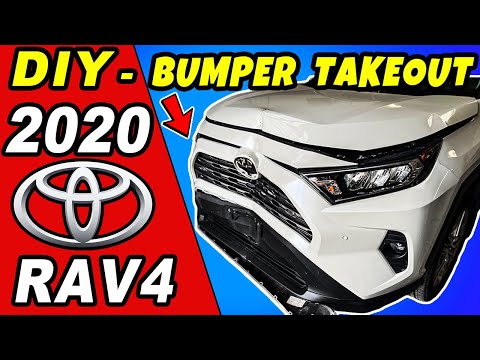 DIY 2019–2025 RAV4 front bumper removal