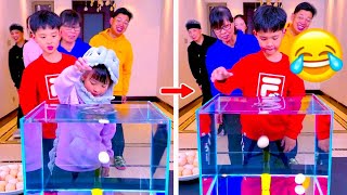 Family Games | Egg Drop Challenge! The winner came as a surprise! #funny #partygame #challenge
