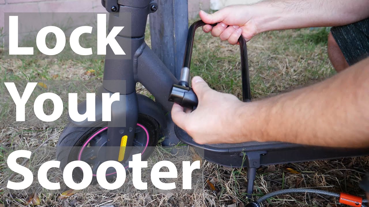 udgifterne Portico upassende Lock Your Scooter (The Right Way) | Ninebot MAX - YouTube