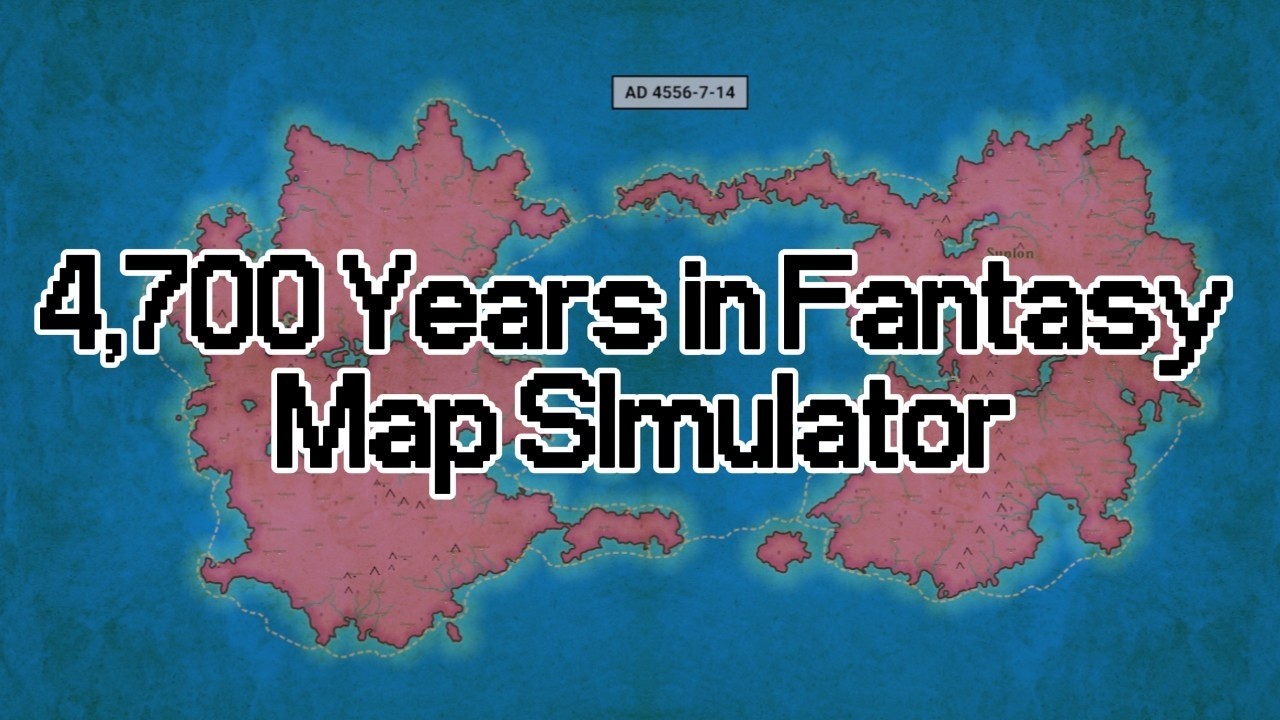 4,700 Years in Fantasy Map Simulator | Timelapse