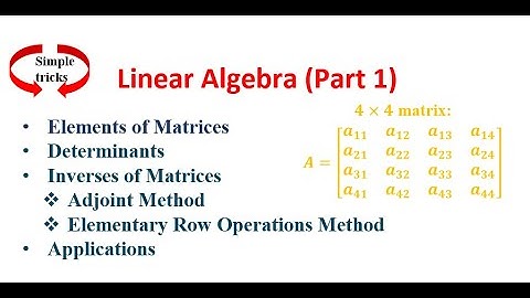 Linear Algebra Part 1