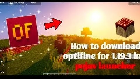 how to install 1.19.3 optifine in pojavlauncher in Android or iOS for Holy renderer ||