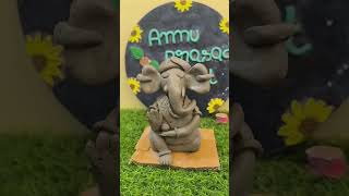 Ganpati making clay art | how to making ganpati idol | very easy ganpati making idol at home 