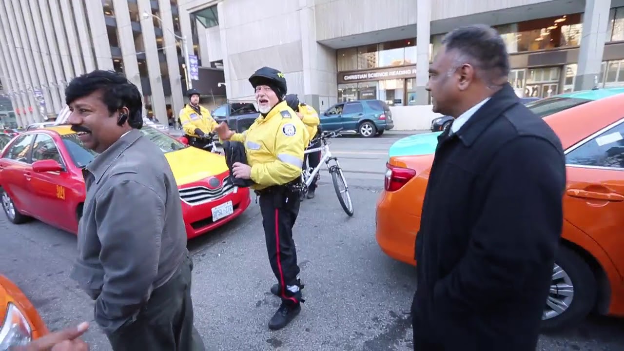 Scenes from a Toronto taxi protest