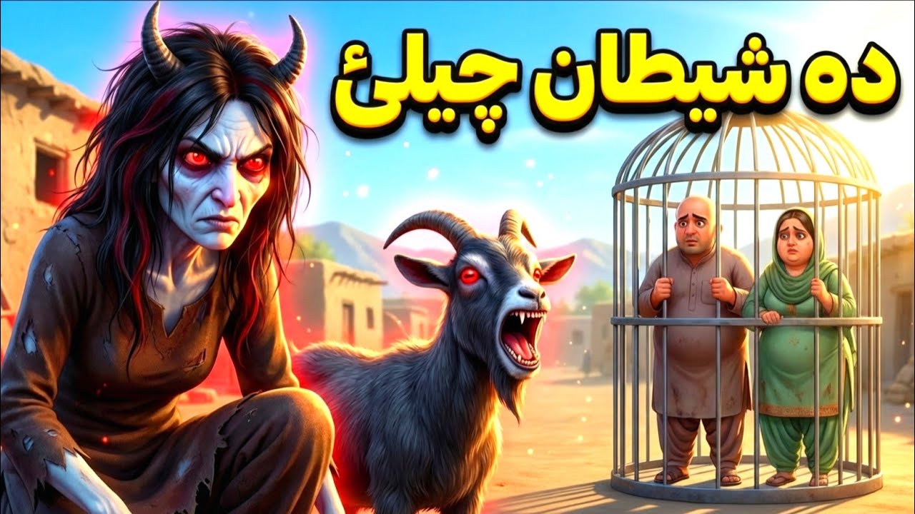 دہ شیطان چیلئ 🐐| The devil's goat | Pashto cartoon story