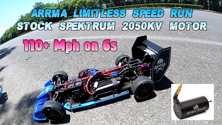 Arrma Limitless: Stock spektrum firma 2050kv motor speed run on 6s.