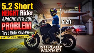 5.2 ft Rider Tries Apache RTX 300 😱 | Big Problem? First Ride Review! | Is It Really Worth It?