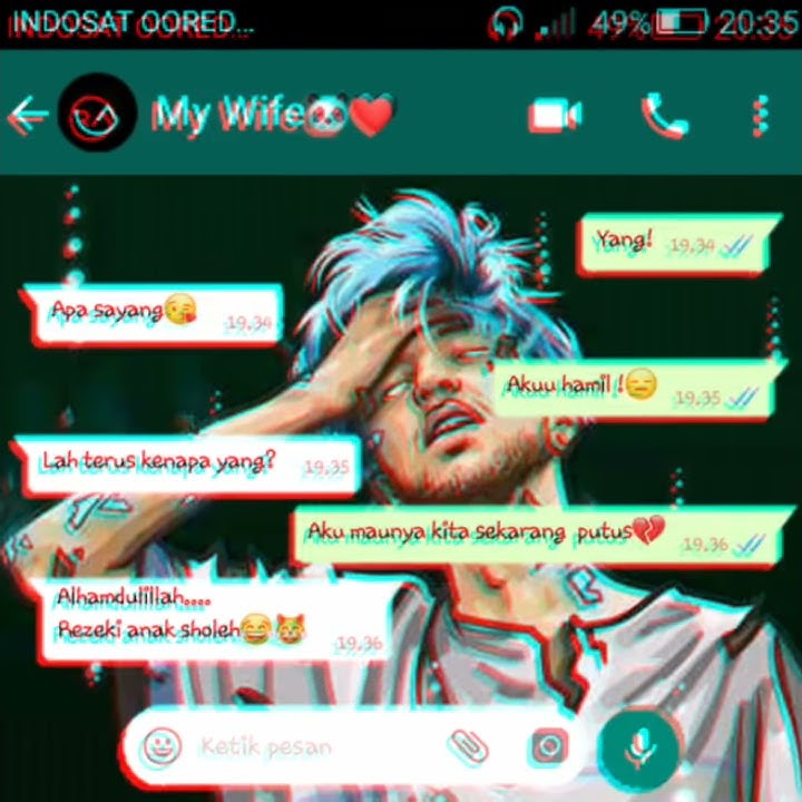 Story wa ll chatan lonte (lontong telles)