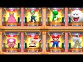 Mario Party 7 - Minigames - 8 Player Ice Battle - Peach vs Yoshi vs Boo vs Dry Bones Mario (Brutal)
