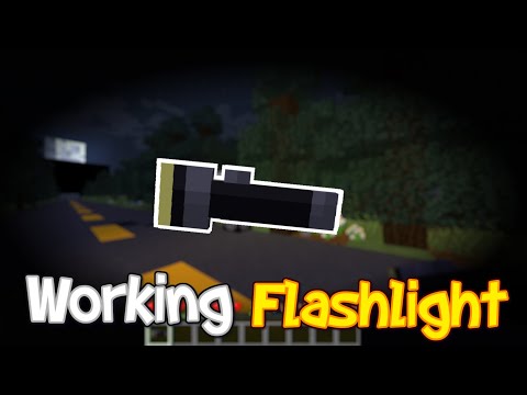 ✓Minecraft: How to Make a Working Flashlight! - [Minecraft 1.13+]