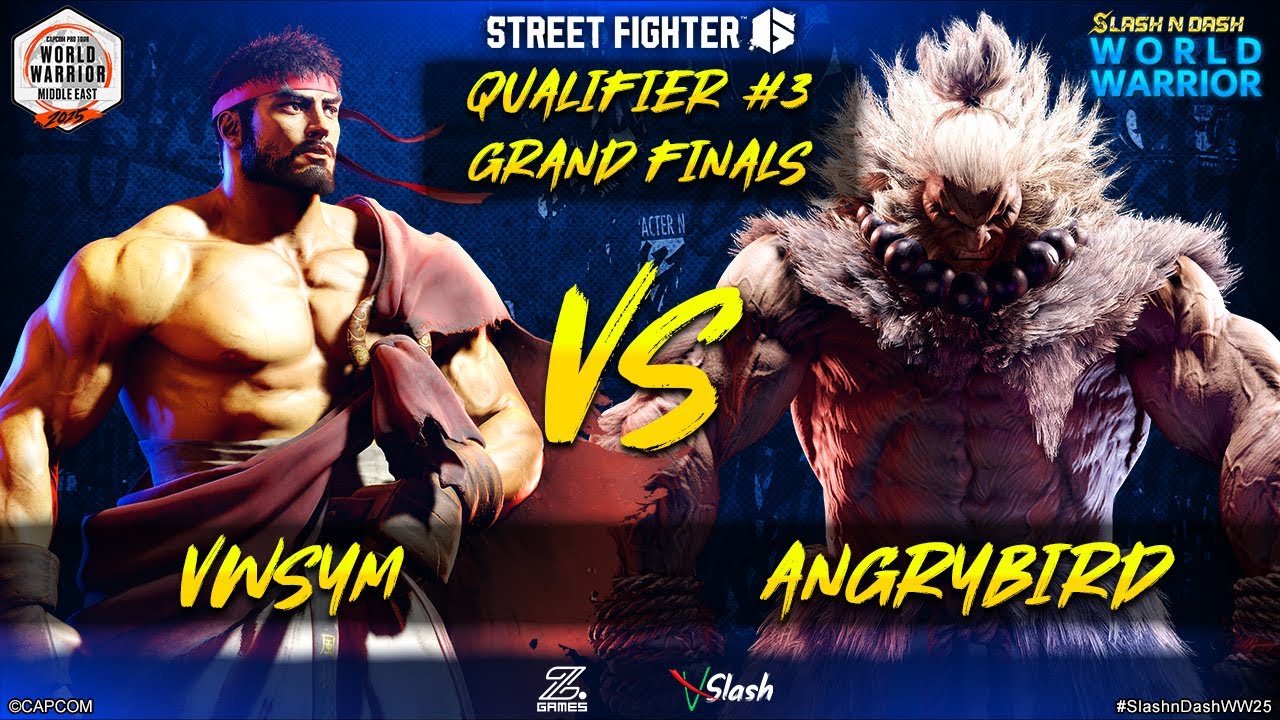 WW25 Middle East Qualifier #3 Grand Final - vWsym (Ryu) VS AngryBird  (Akuma) - Street Fighter 6