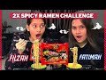 2x spicy ramen challenge  spicy noodle challenge korean noodles screaming crying halat kharab