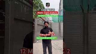 CUET 2026 | Maths Paper Analysis | 12 May | Shift 1 and 2 #drishticuet #cuet2026