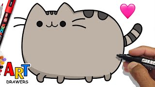 How to Draw Pusheen the Cat🩷- So CUTE screenshot 5